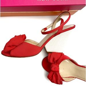 Kate Spade Iberis raffia wedge 8M